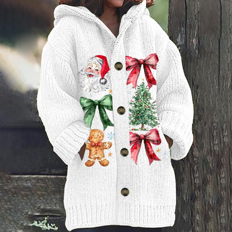 Retro Holiday Icons Cardigan